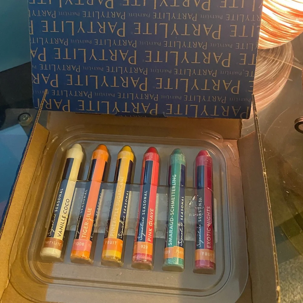 PartyLite Signature Everyday Blending Crayons Scent Sticks Set of 6 NIB